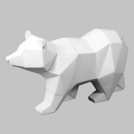 Ceramic Bisque Faceted Bear - Case of 4